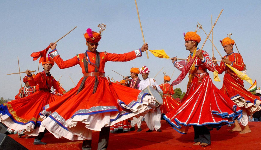 Rajasthani Folk Dancers in Delhi