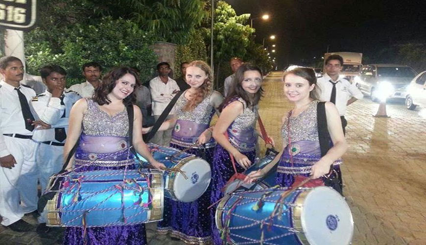 Foreigner Dhol Players in Delhi